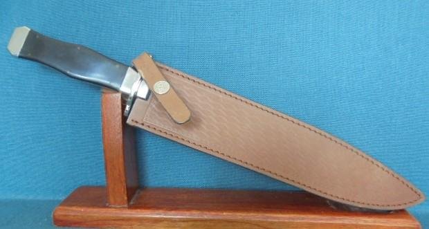 Large Kissing Crane Bowie Knife S/n 03052 — image 8