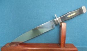 Large Kissing Crane Bowie Knife S/n 03052