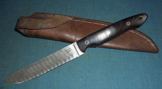 Rare Alan Wood Damascus Knife S/n 03059 — image 2