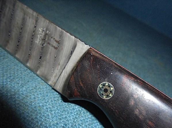 Rare Alan Wood Damascus Knife S/n 03059 — image 6
