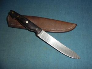 Rare Alan Wood Damascus Knife S/n 03059