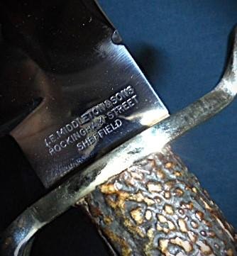 Large J.E.Middleton Bowie Knife S/n 03066 — image 4