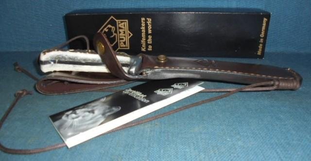 Mint Condition Puma White Hunter Knife S/n 03069 — image 9