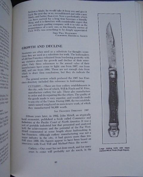 Knife Makers of Old San Francisco by Bernard Levine S/n 03073 — image 9