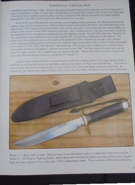 Randall Knives A Reference Book by Sheldon & Edna Wickersham S/n 03076 — image 3