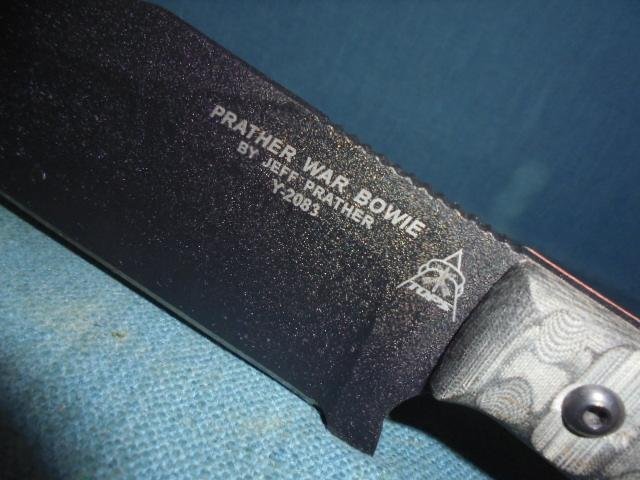 Tops Prather Bowie Knife S/n 03082 — image 8