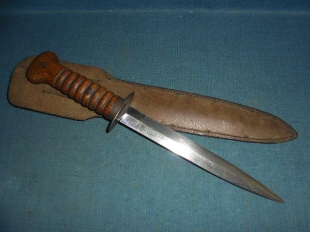 Scarce WW1 Dutch M1917 Stormdolk Fighting Knife S/n 03108 — image 3