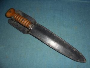 Scarce WW1 Dutch M1917 Stormdolk Fighting Knife S/n 03108