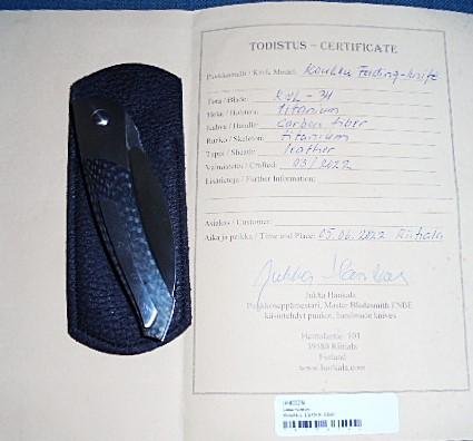 Scarce Jukka Hankaka Koukku Locking Knife S/n 03125 — image 10