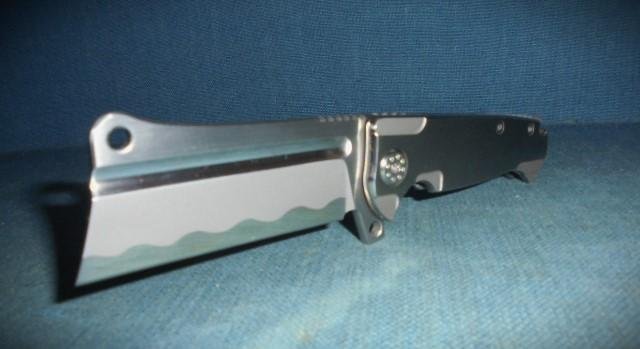 Rare Andre De Villiers Mini Cleaver Locking Knife S/n 03122 — image 4