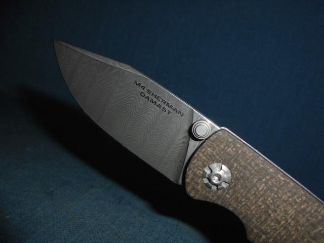 Scarce Boker M4 Sherman Damascus Folder S/n 03144 — image 6