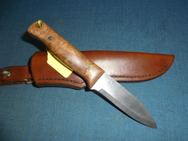 David Edwards Damascus Woodlore Knife S/n 03151 — image 3