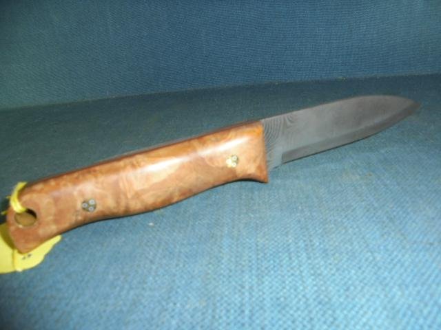 David Edwards Damascus Woodlore Knife S/n 03151 — image 4