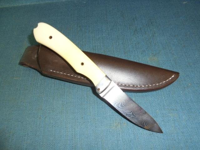 Rare Alan Wood Damascus Knife S/n 03157 — image 2
