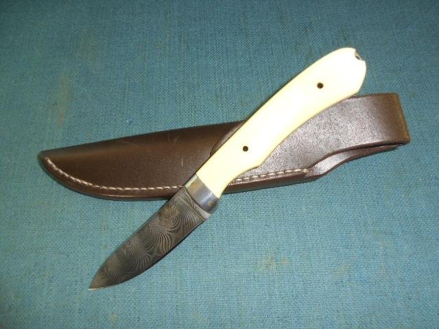 Rare Alan Wood Damascus Knife S/n 03157 — image 3