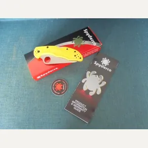 Spyderco Salt 2 Yellow Serrated Folder S/n 03160