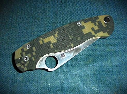 Spyderco Paramilitary 2 Camo Folding Knife S/n 03162 — image 3