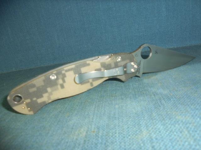 Spyderco Paramilitary 2 Camo Folding Knife S/n 03162 — image 4