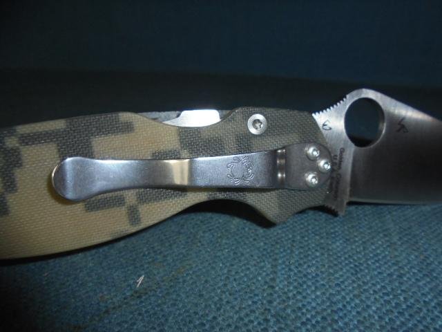 Spyderco Paramilitary 2 Camo Folding Knife S/n 03162 — image 9