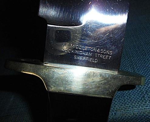 Large J. E. Middleton Bowie Knife S/n 03177 — image 5