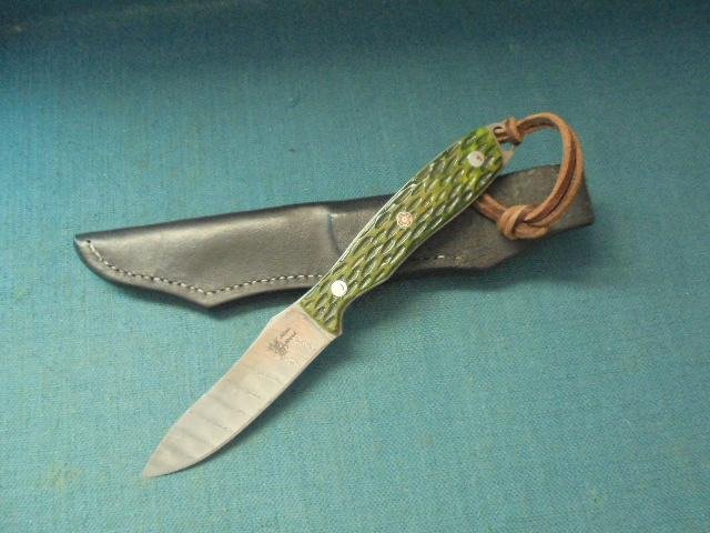 Rare Alan Wood Damascus Knife S/n 03203 — image 3