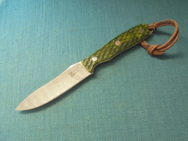 Rare Alan Wood Damascus Knife S/n 03203 — image 4