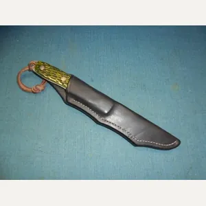 Rare Alan Wood Damascus Knife S/n 03203