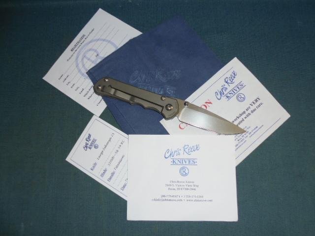 2013 Dated Chris Reeve Large Sebenza Locking Knife S/n 03223 — image 3