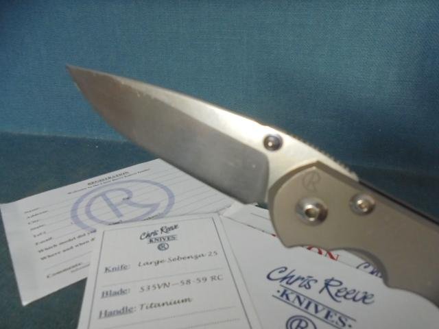 2013 Dated Chris Reeve Large Sebenza Locking Knife S/n 03223 — image 8
