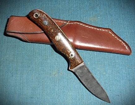 Rare Alan Wood Damascus Knife S/n 03227 — image 2