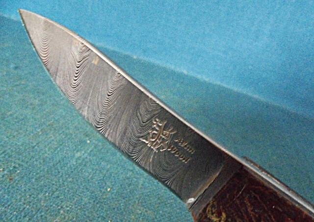 Rare Alan Wood Damascus Knife S/n 03227 — image 5