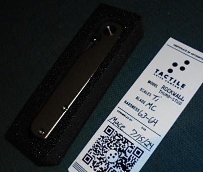 Scarce Tactile Rockwall Folder S/n 03231 — image 3