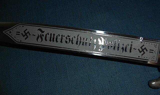 Very Rare German Etched Fire Brigade Sidearm S/n 03286 — image 9