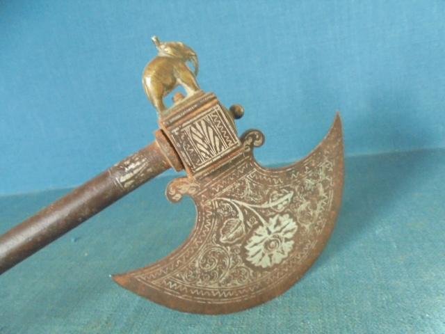 Rare Persian Tabar Battle Axe with Concealed Blade S/n 03285 — image 3