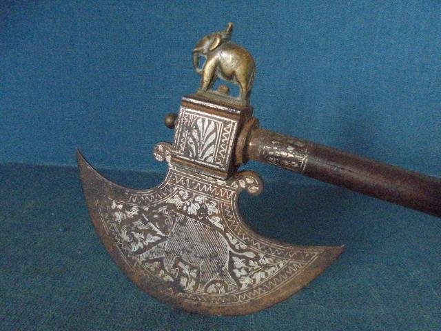 Rare Persian Tabar Battle Axe with Concealed Blade S/n 03285 — image 4