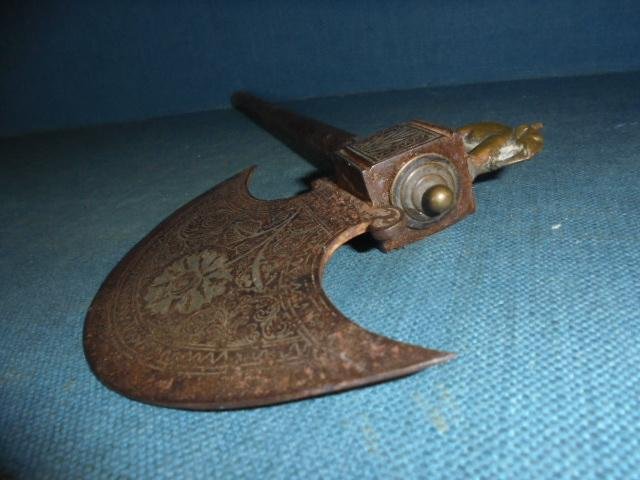 Rare Persian Tabar Battle Axe with Concealed Blade S/n 03285 — image 8