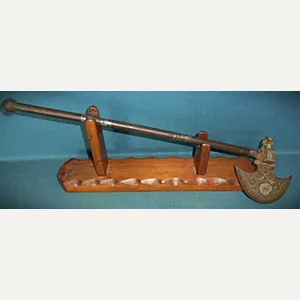 Rare Persian Tabar Battle Axe with Concealed Blade S/n 03285