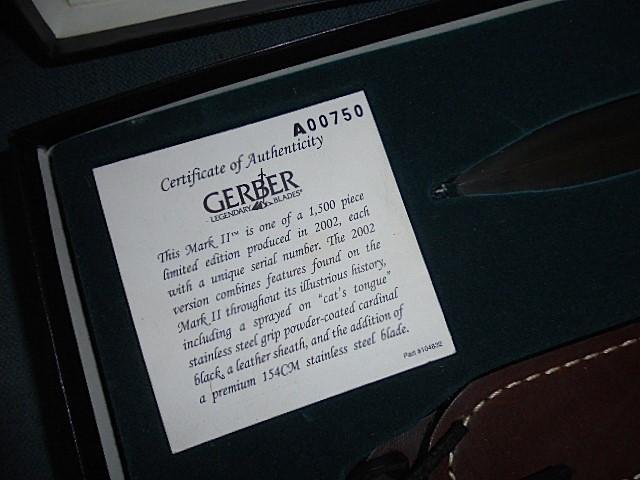Limited Edition Gerber MK11 Knife S/n 03345 — image 3