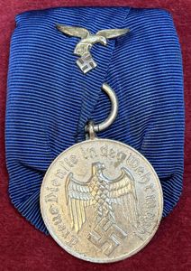 3rd Reich Luftwaffe Einzelspange mit Dienstauszeichnung für 4. Jahre