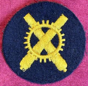 3rd Reich Kriegsmarine Ärmelabzeichen Mannschaft Artilleriemechaniker