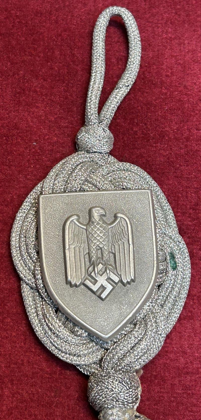 3rd Reich Wehrmacht Heer Schützenschnur der Infanterie 1. Stufe Alter art — image 3