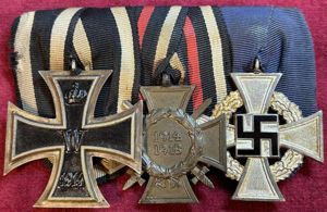 3rd Reich Ordensspange 3 medaillen