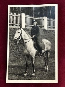 3rd Reich Ansichtkart Ein Wehrmacht Kavallerie Offizier