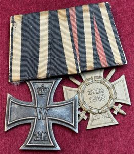 Deutsche Reich Ordensspange EK 2. Klasse & Frontkämpferkreuz