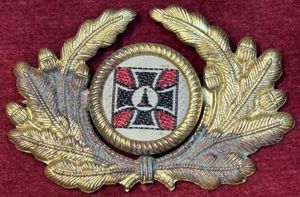 Deutsche Reich Kyffhäuserbund Eichenlaub für die Schirmmütze