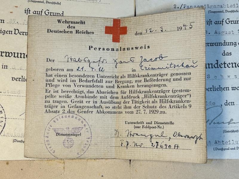 3rd Reich Dokumentgruppe von eine Wehrmacht Soldat — image 2