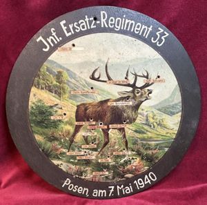 3rd Reich Schützenscheibe Infanterie Ersatz-Regiment 33 (1940)
