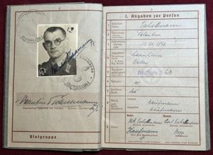 3rd Reich Wehrpass Landsturm IA