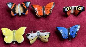 3rd Reich WhW Porzellan Schmetterlinge