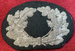 3rd Reich Wehrmacht Eichenlaubkranz für die Offiziersschirmmütze
